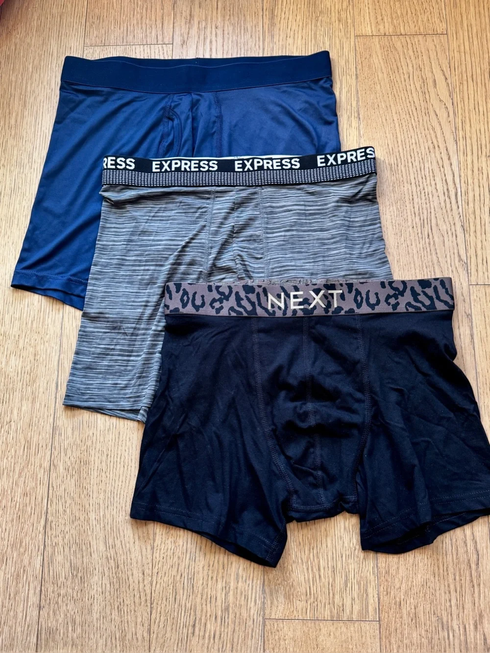 3 Pack Men’s Boxer Briefs Fly Front Tag Free, NWT Size M
